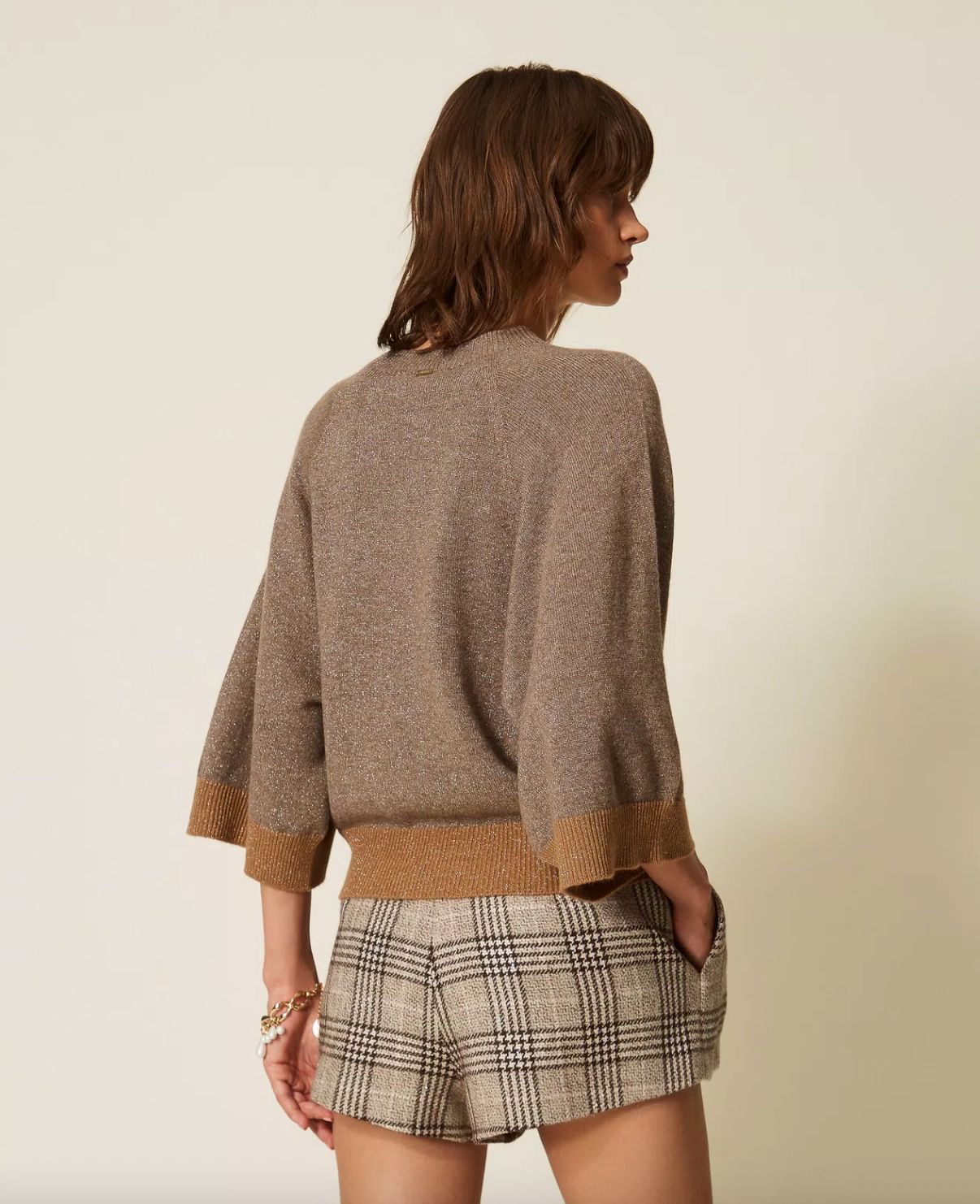 Twinset Cropped Cashmere Blend Sweater