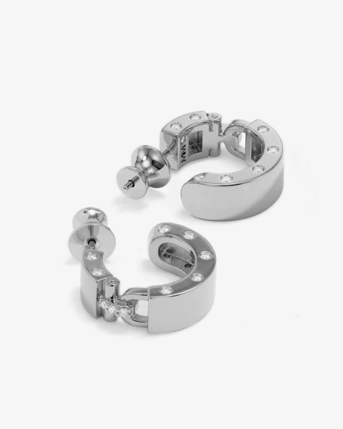 Melinda Maria Ashley Lock Huggies in Silver