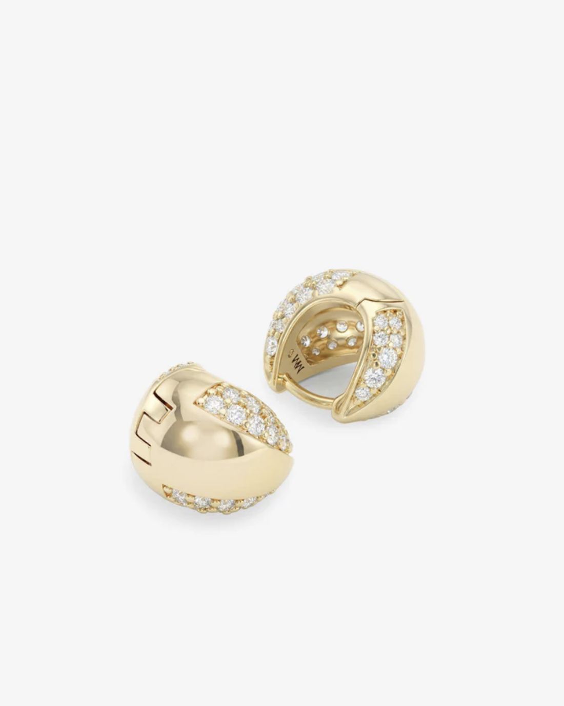 Melinda Maria Lil Norah Mixed Pave Earring in Gold