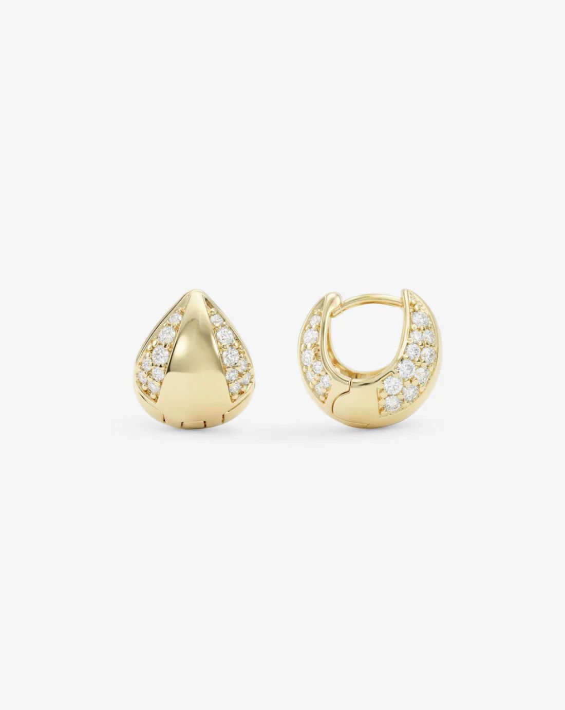 Melinda Maria Lil Norah Mixed Pave Earring in Gold