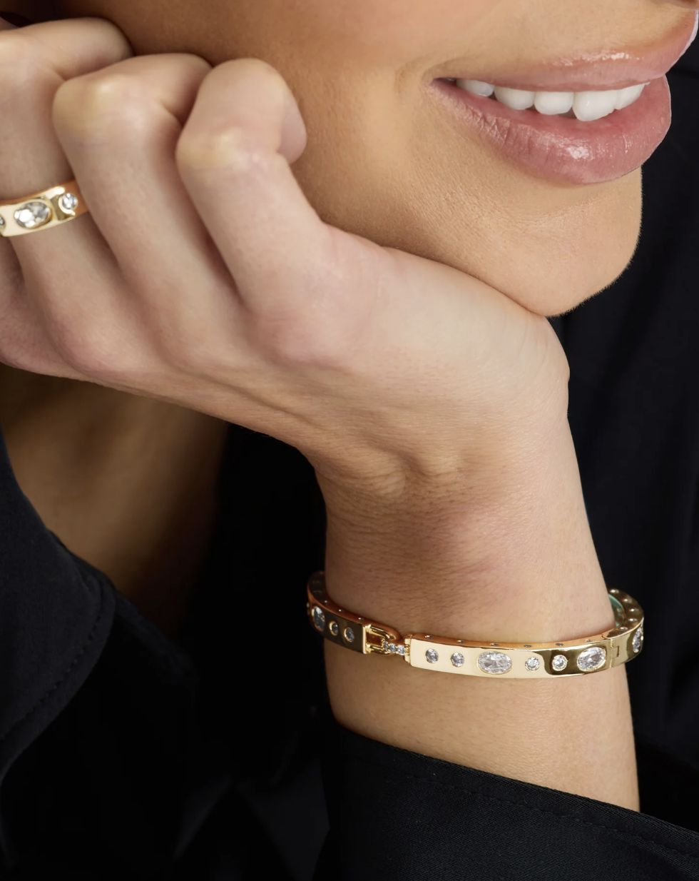 Melinda Maria Ashley Sunset Lock Cuff Bracelet