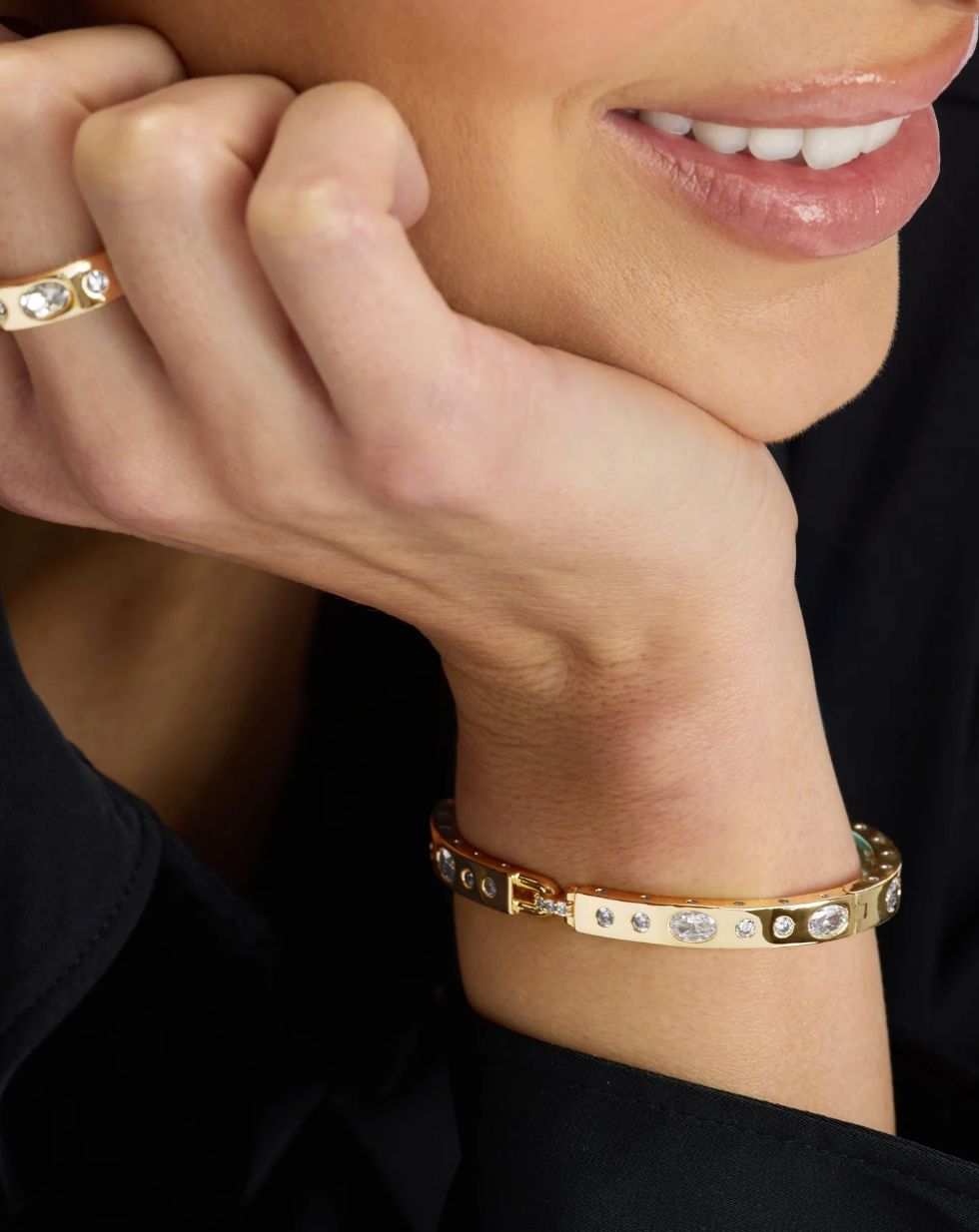 Melinda Maria Ashley Sunset Lock Cuff Bracelet