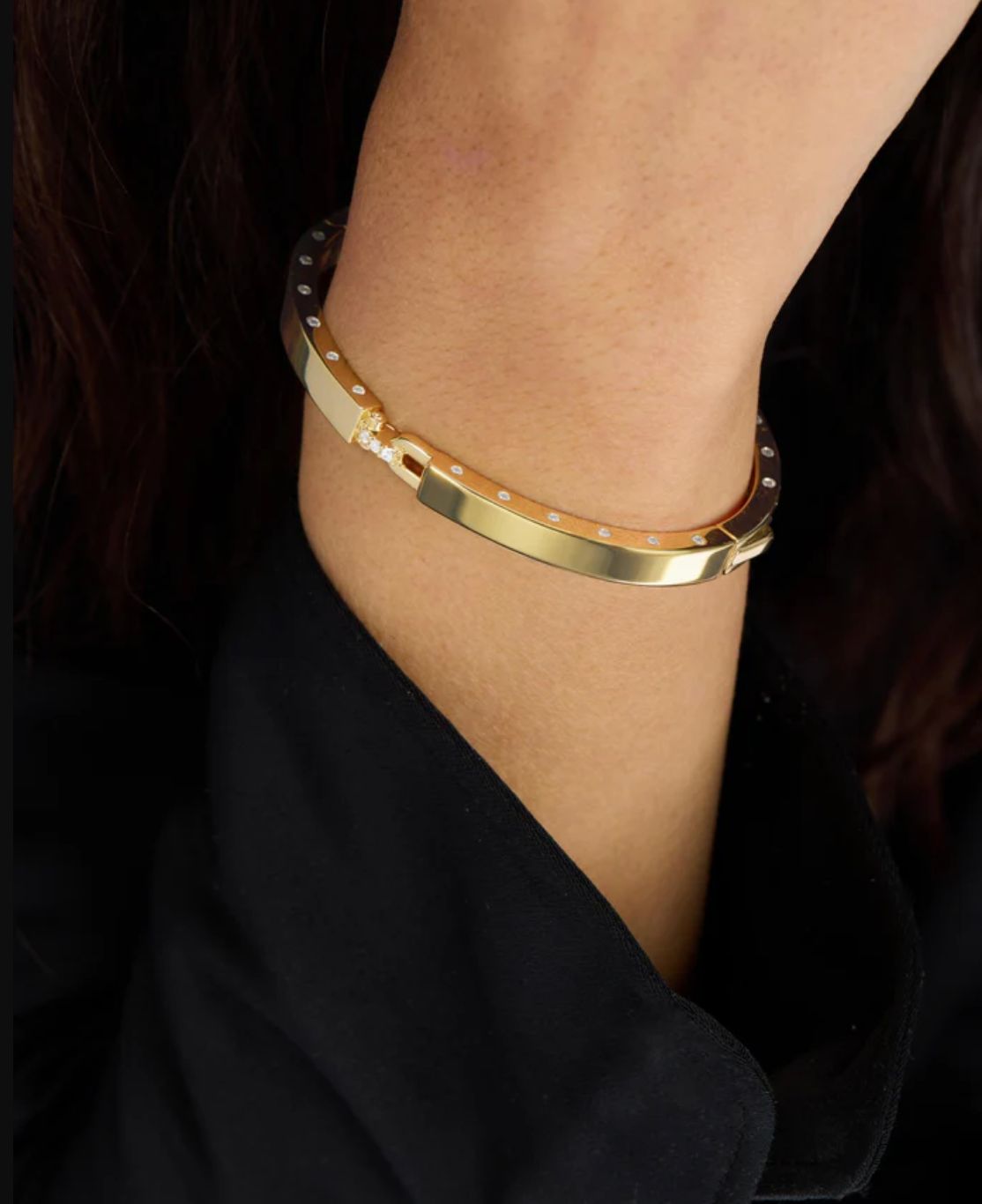 Melinda Maria Ashley Lock Cuff Bracelet