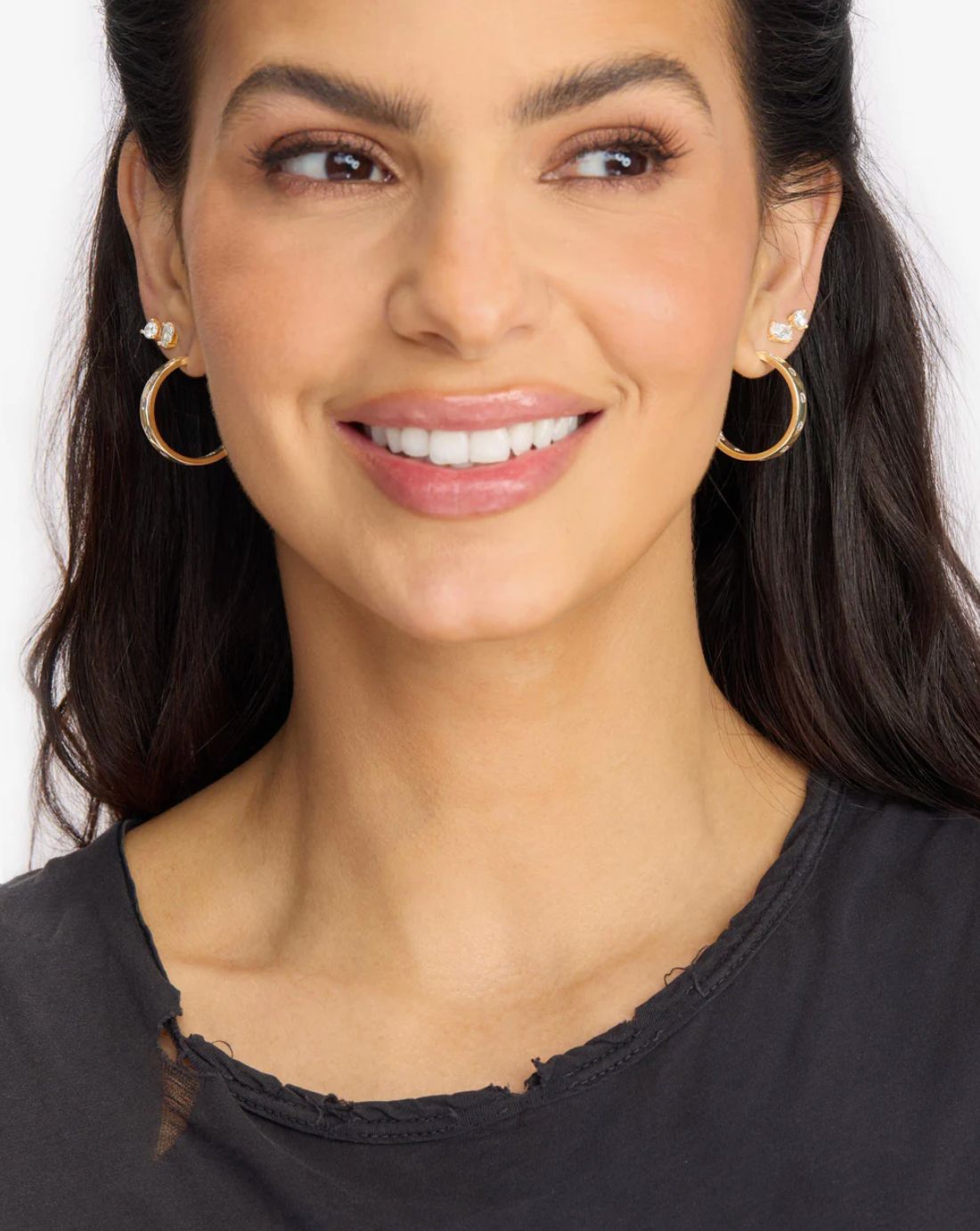 Melinda Maria Ashley Rodeo 1" Hoop in Gold