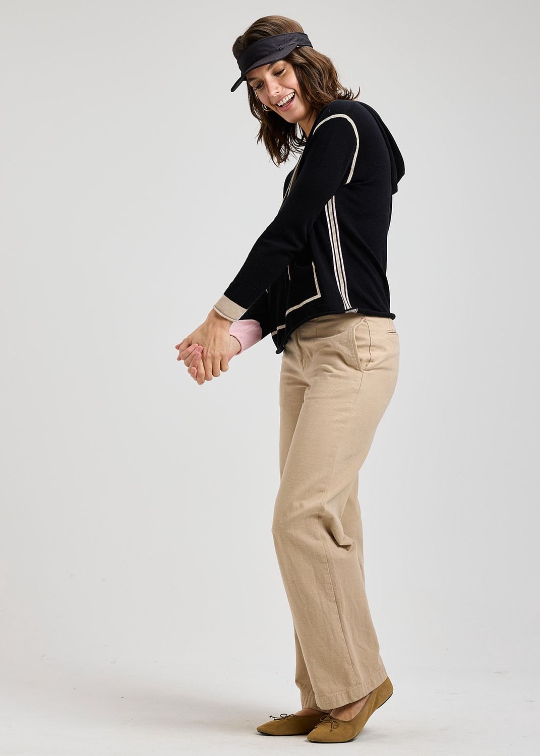 Zaket + Plover Seam Detail Hoodie Black