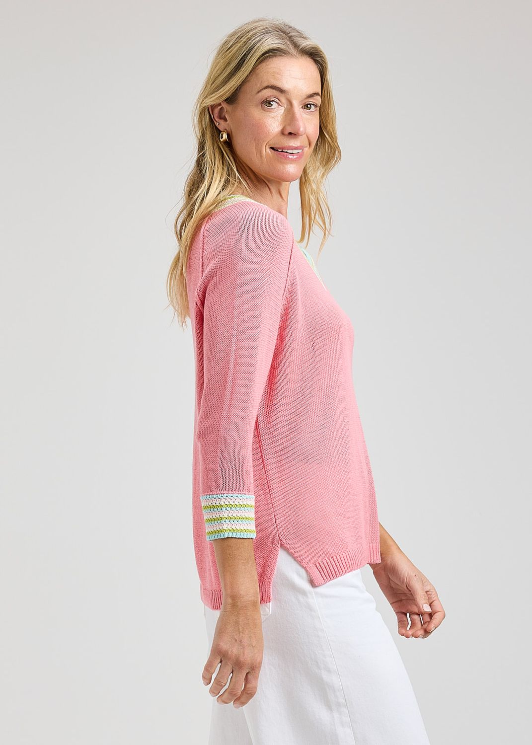 Zaket + Plover Varsity V-Neck Blossom