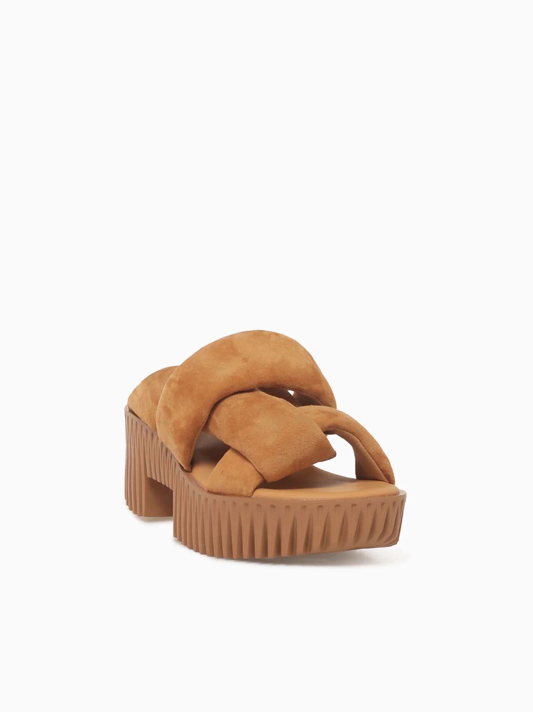 4CCCCEES Plia Semo in Tan Suede Sandal