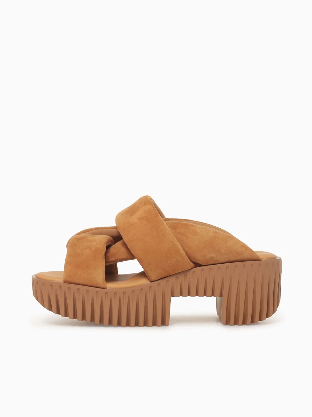 4CCCCEES Plia Semo in Tan Suede Sandal