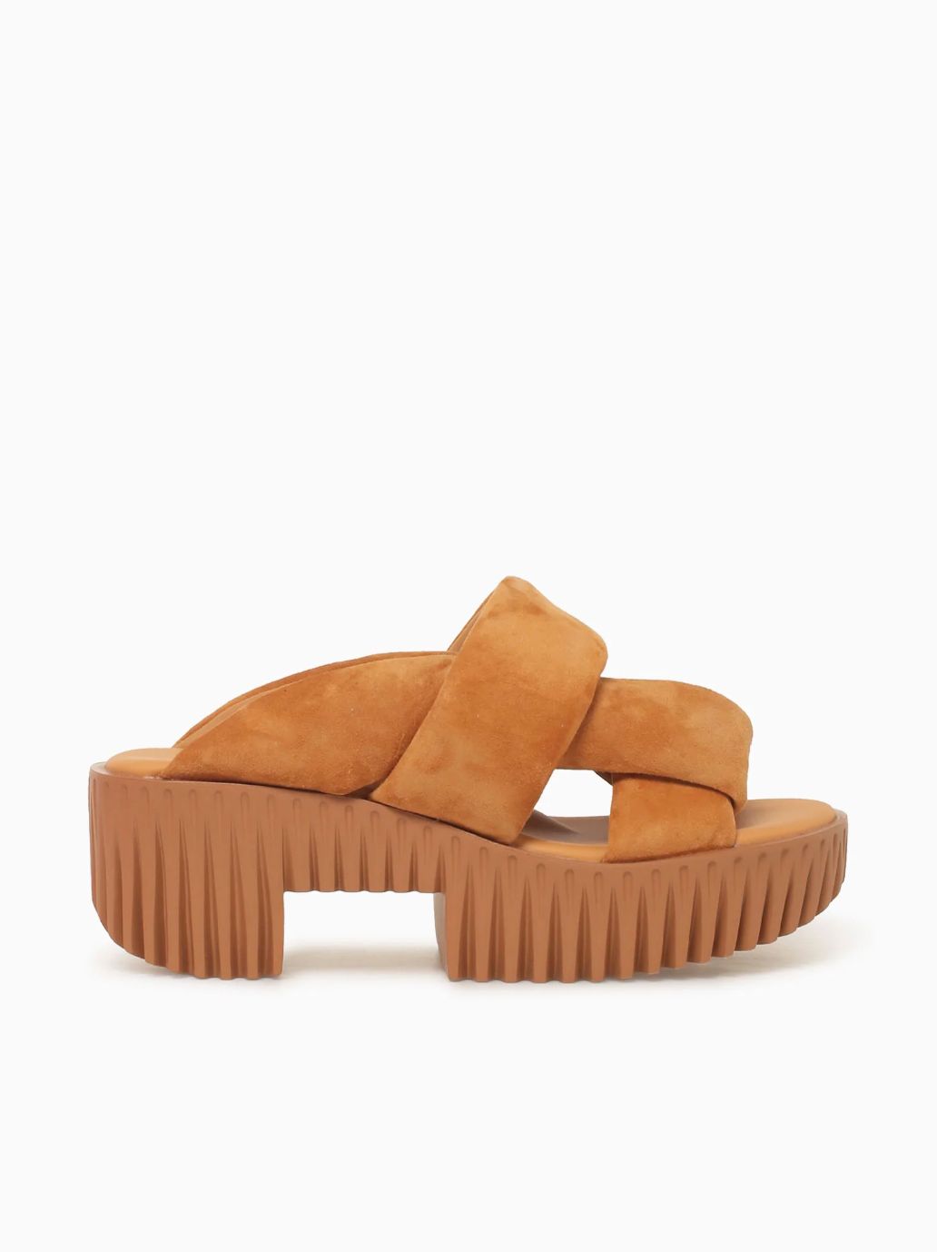 4CCCCEES Plia Semo in Tan Suede Sandal