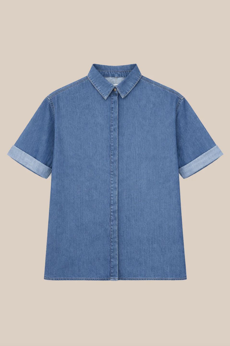 FIVE Charline Chemise In Light Blue Denim