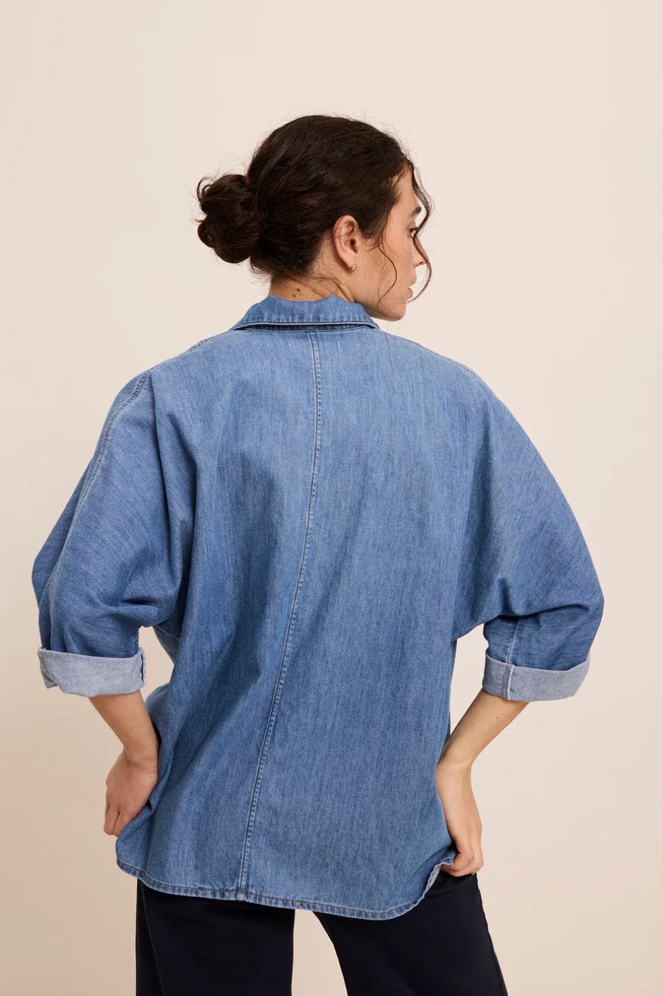 FIVE Charline Chemise In Light Blue Denim