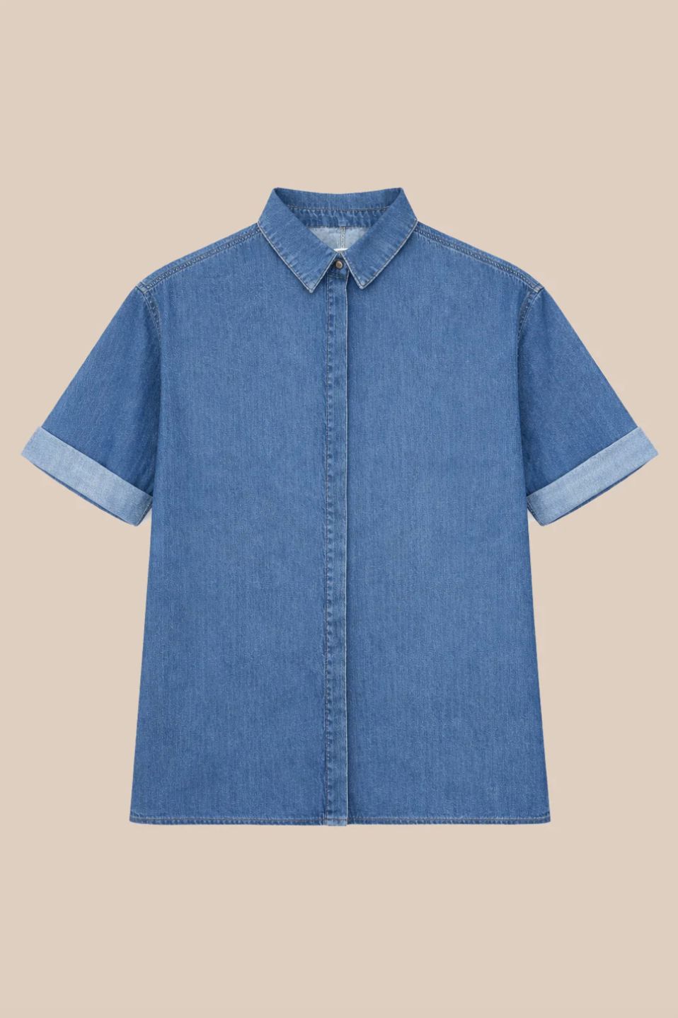 FIVE Charline Chemise In Light Blue Denim