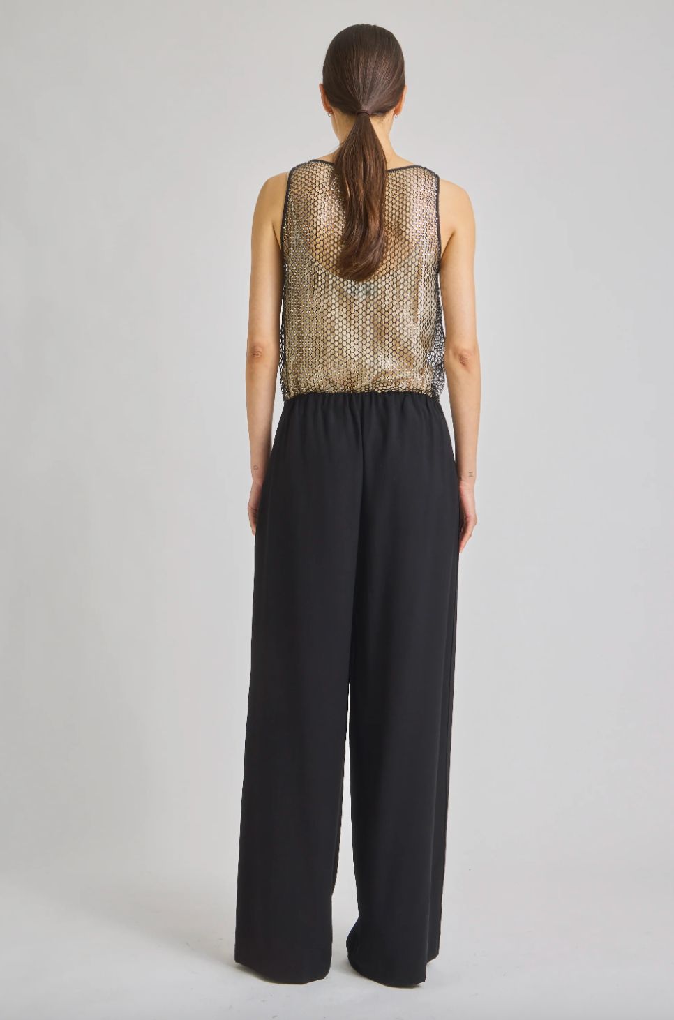 Saint Art Menton Mesh Sequin Top