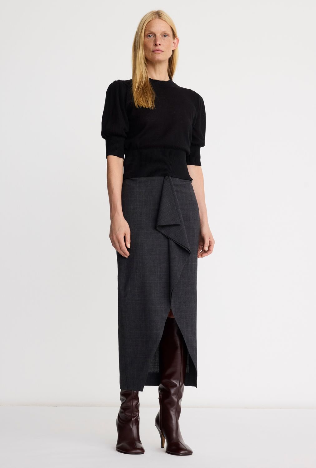 Smythe Two Way Front Ruffle Skirt