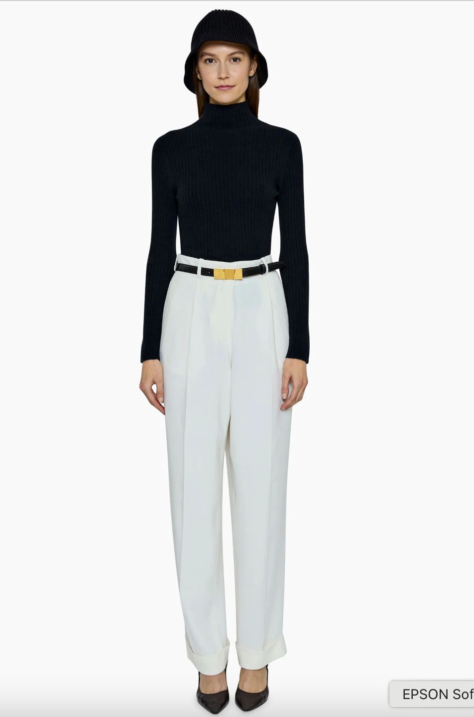 Arch4 Ariana Ribbed Sweater in Black