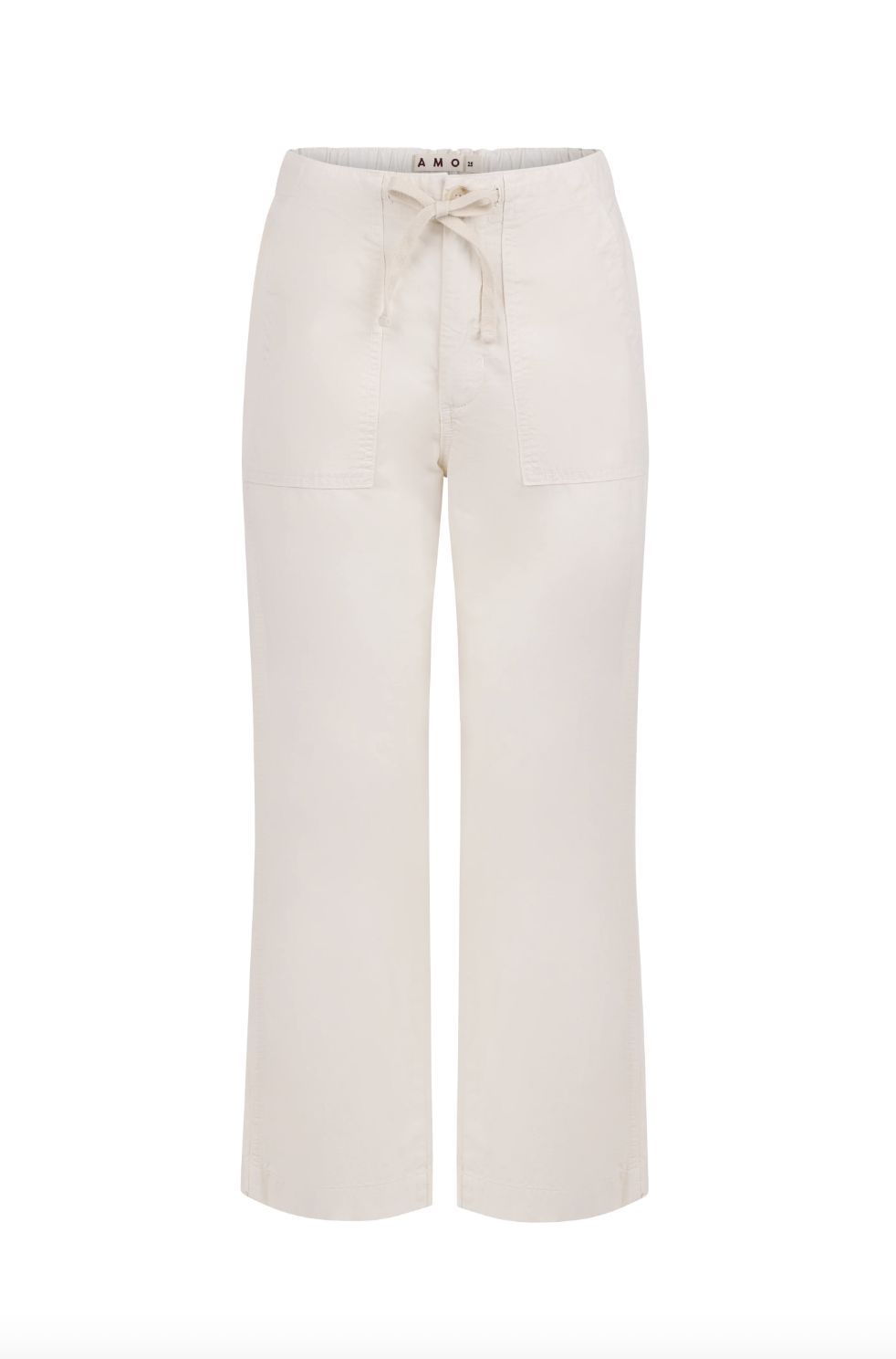 AMO Easy Drawstring Slouch Crop in Bone