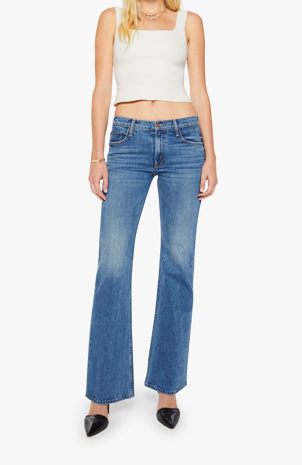 Mother The Jinx Heel Jean in Thrill Seaker