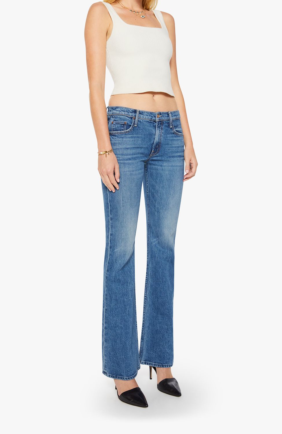 Mother The Jinx Heel Jean in Thrill Seaker