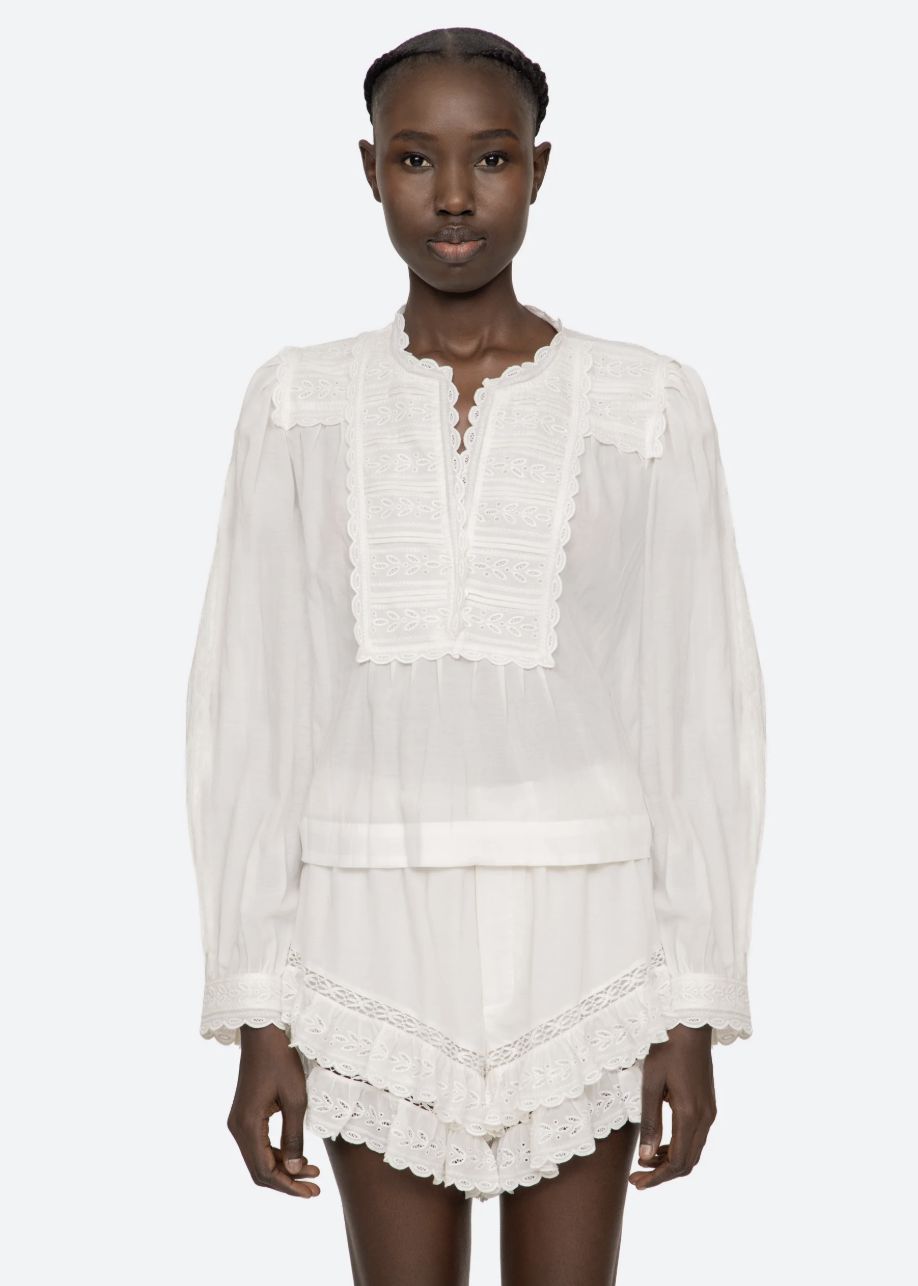 Sea NY Eliza Long Sleeve Top