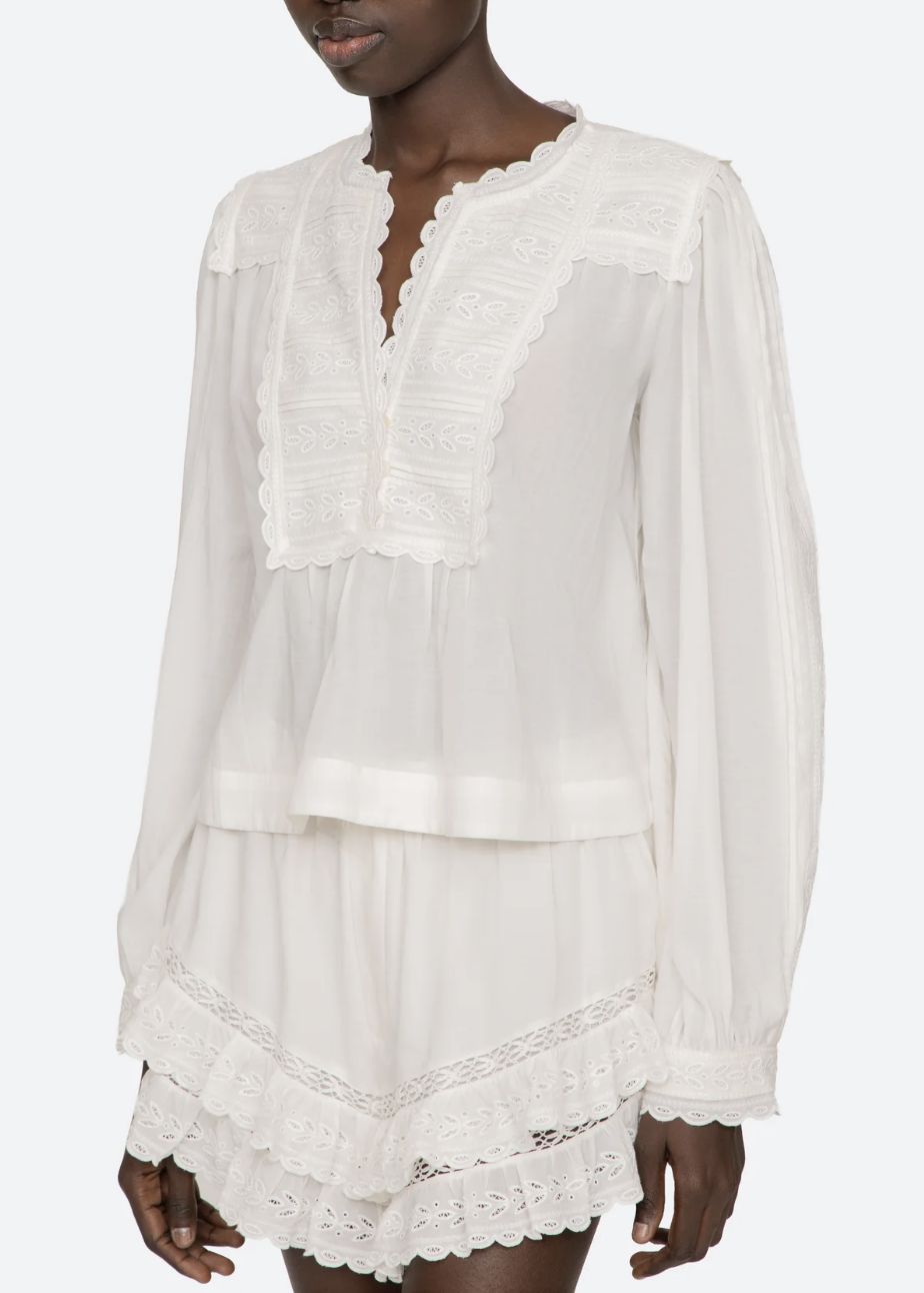 Sea NY Eliza Long Sleeve Top