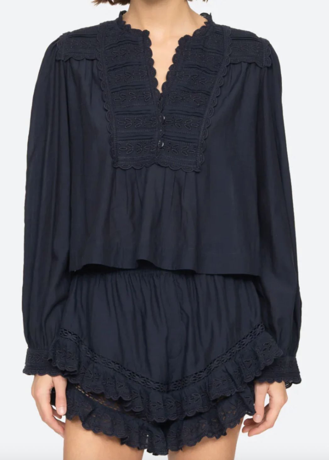 Sea NY Eliza Long Sleeve Top