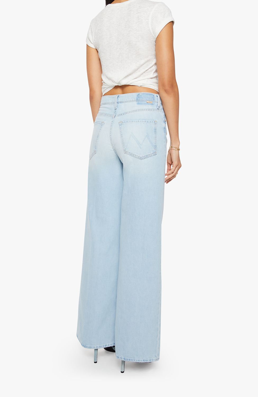 Mother The Ditcher Roller Zip Skimp Jean in Shaken Not Stirred