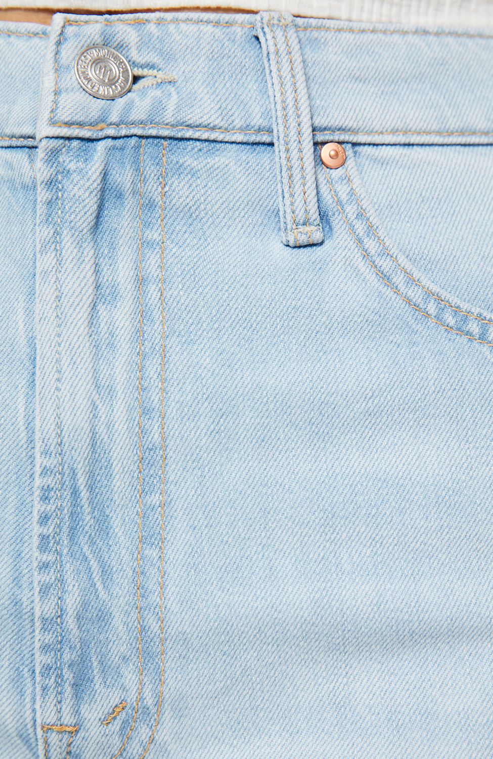 Mother The Ditcher Roller Zip Skimp Jean in Shaken Not Stirred