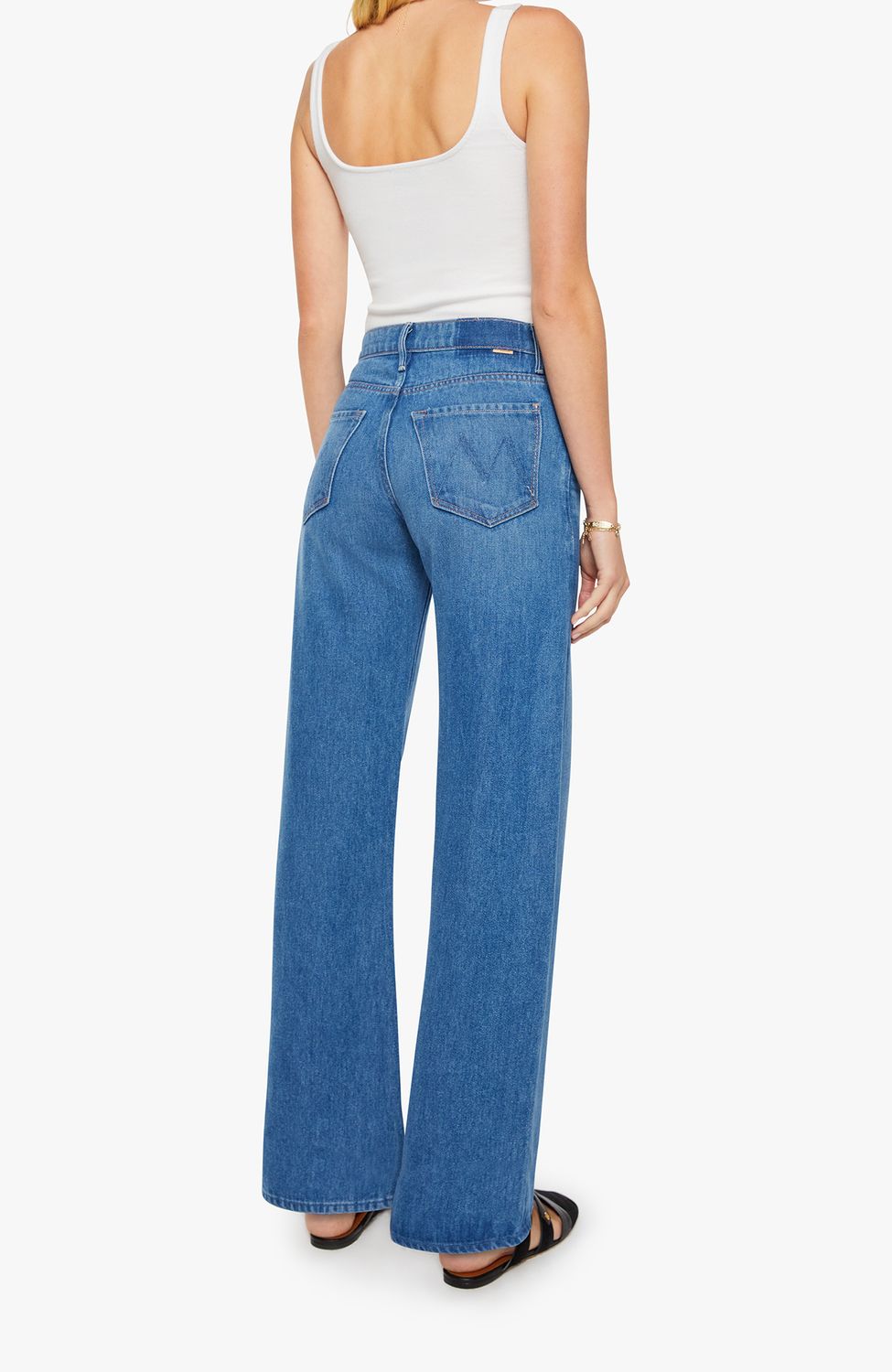 Mother Mid Rise Lasso Sneak Jean in Breaking New Ground