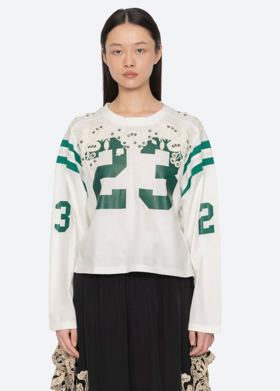 Sea NY Georgie Long Sleeve Sportswear Tee