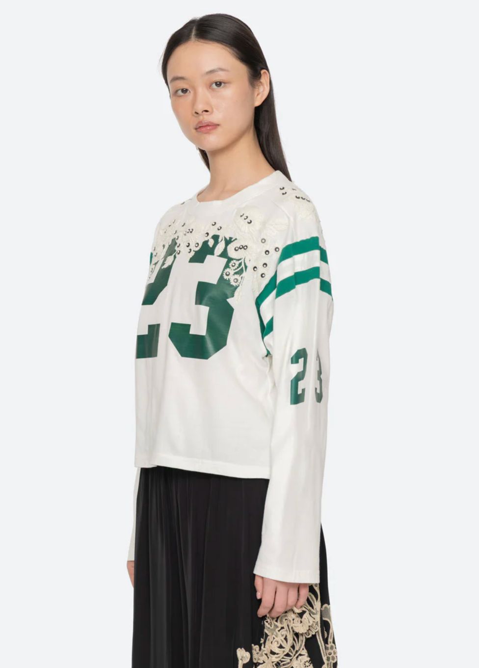 Sea NY Georgie Long Sleeve Sportswear Tee