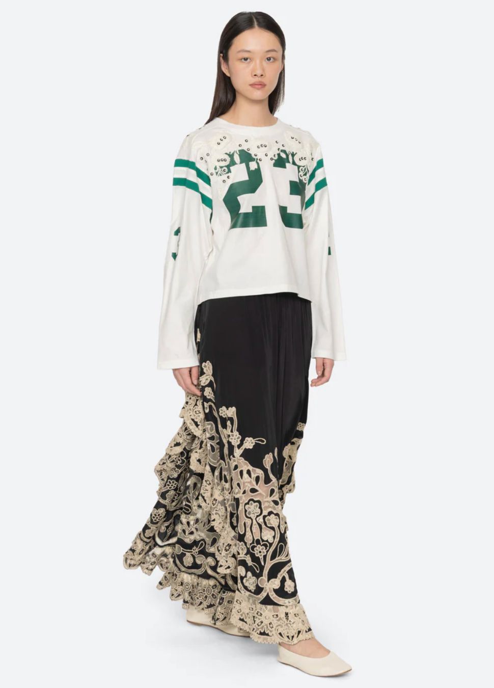Sea NY Georgie Long Sleeve Sportswear Tee