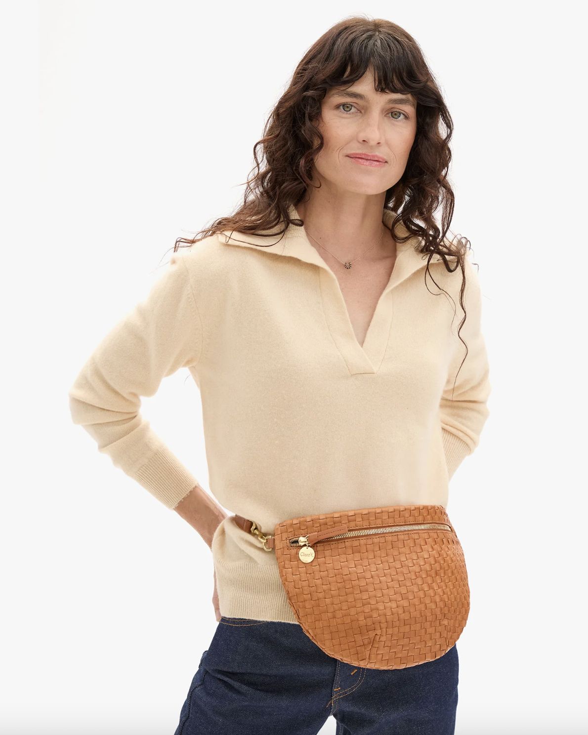 Clare V Grande Fanny Natural