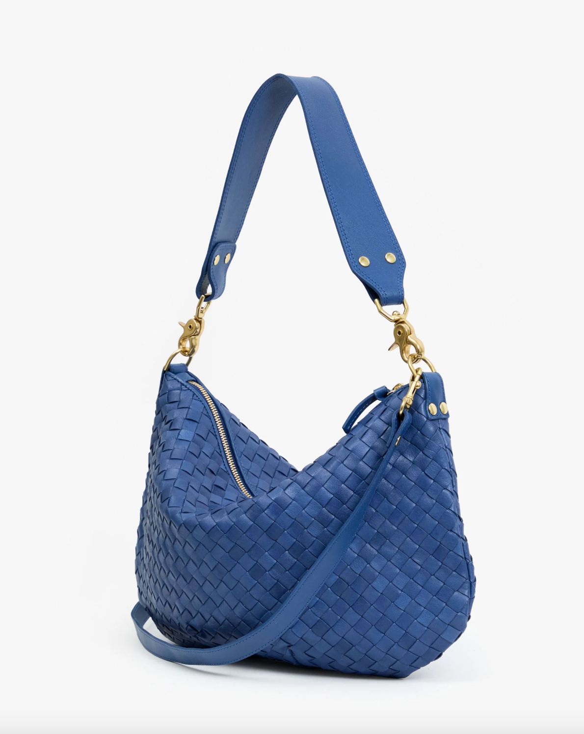 Clare V Moyen Messenger French Blue