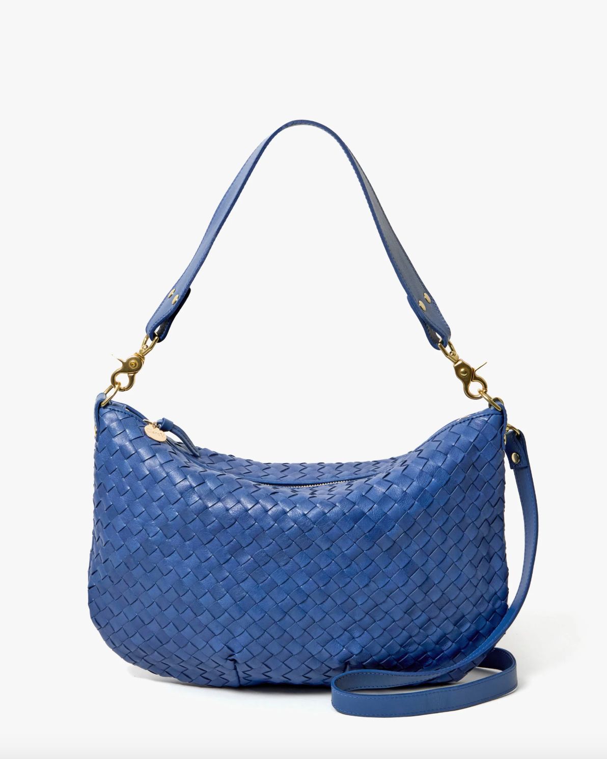 Clare V Moyen Messenger French Blue