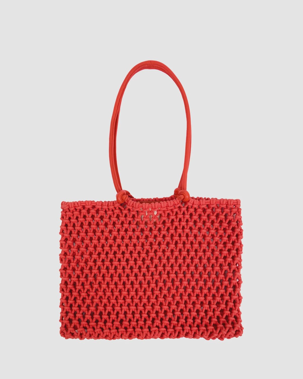 Clare V Sandy Tote in Bright Poppy