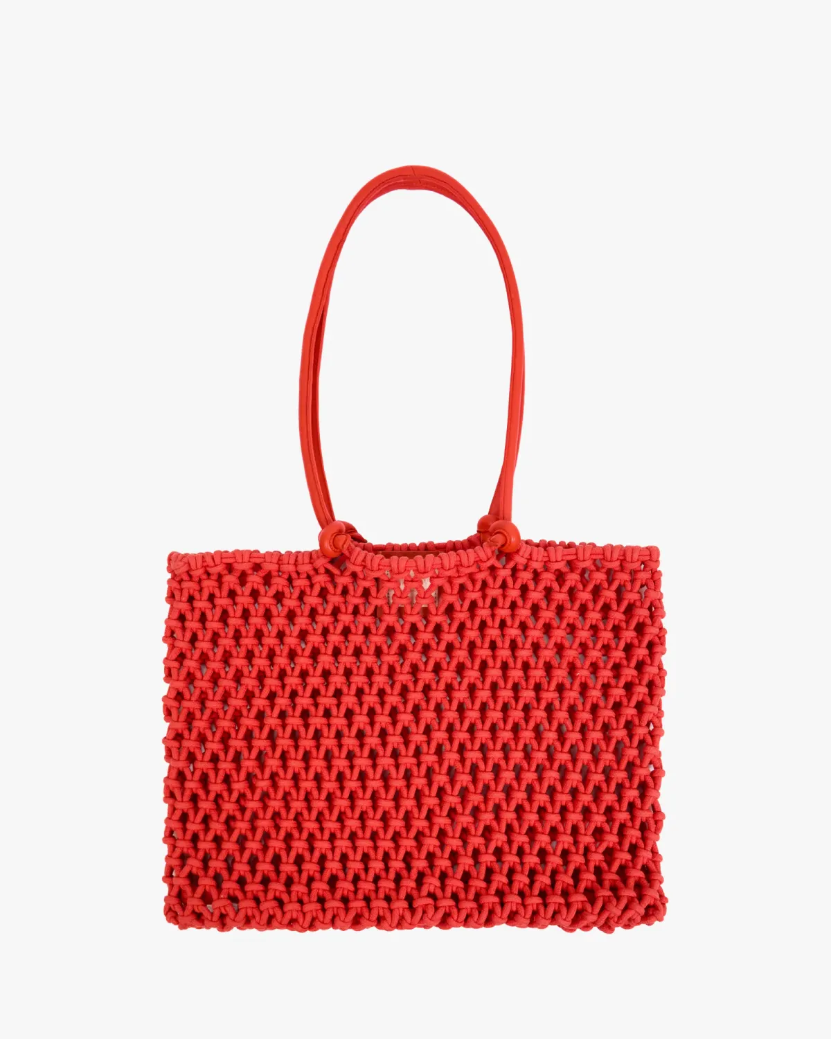 Clare V Sandy Tote in Bright Poppy
