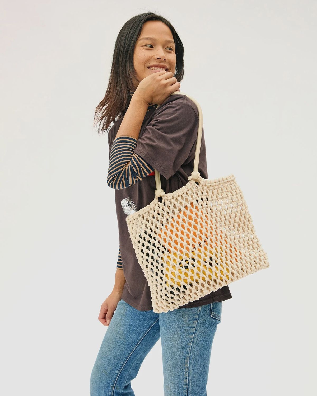 Clare V Sandy Tote in Natural