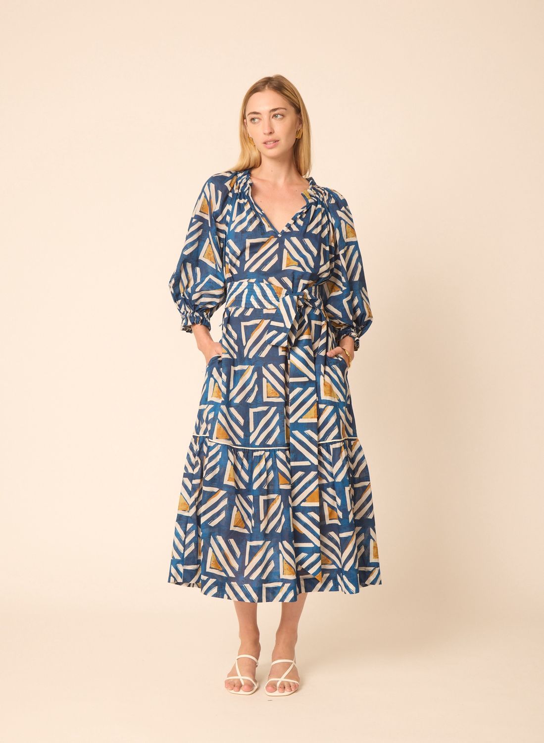 Gilner Farrar Waverly Dress in Metropolis, Color: Metropolis, Size: XS