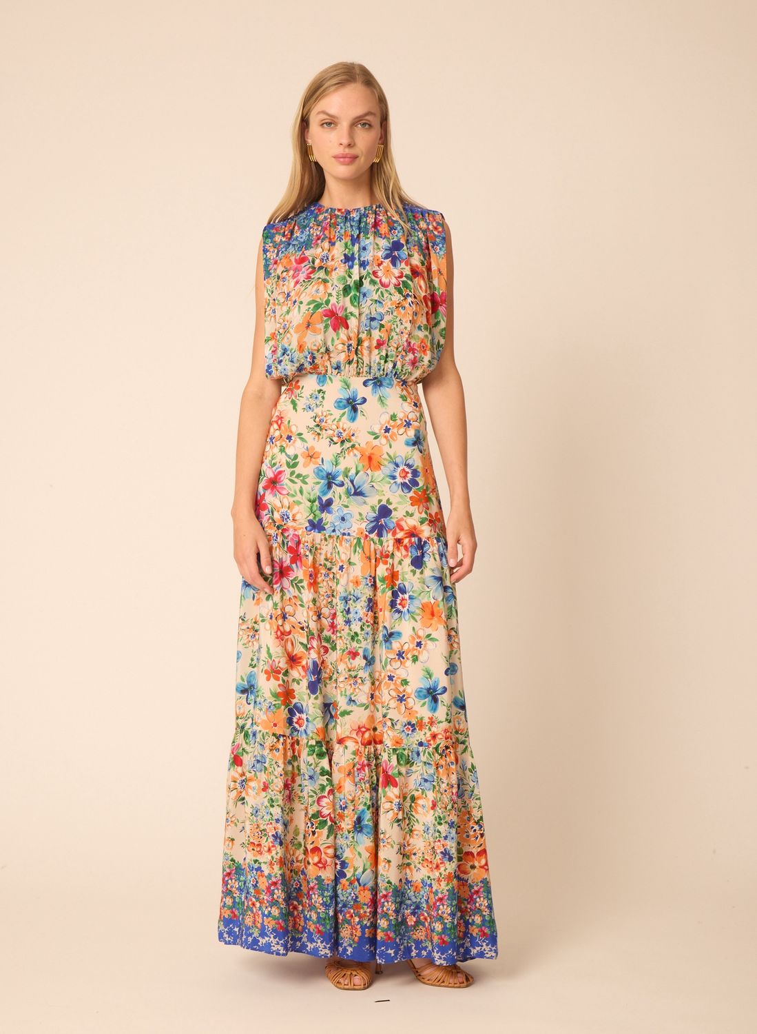 Gilner Farrar Amelia Dress in Valley of Flowers, Color: Valley of Flowers, Size: 0