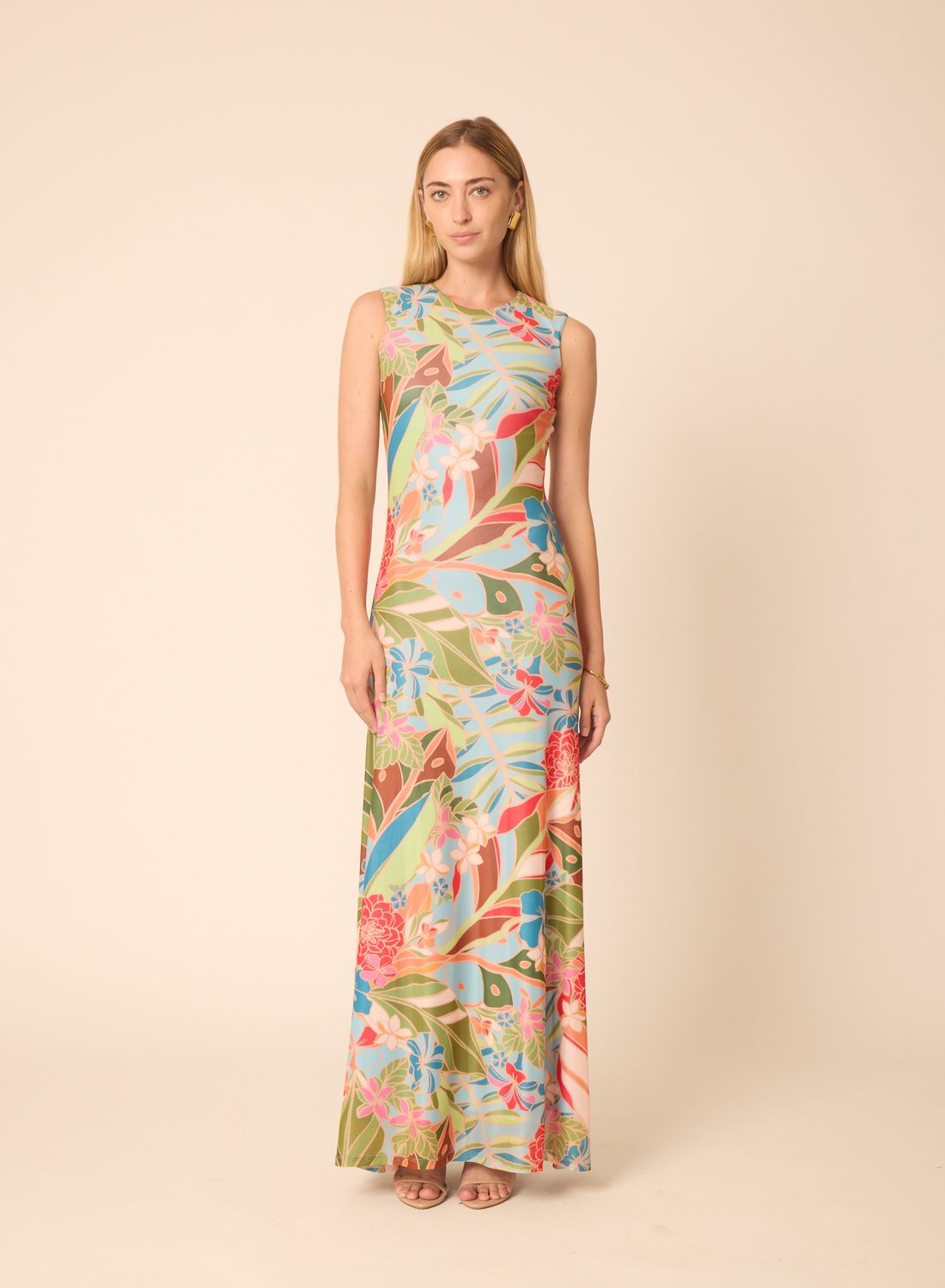 Gilner Farrar Rudie in Mesh Amazonian Print, Color: Amazonian, Size: XS