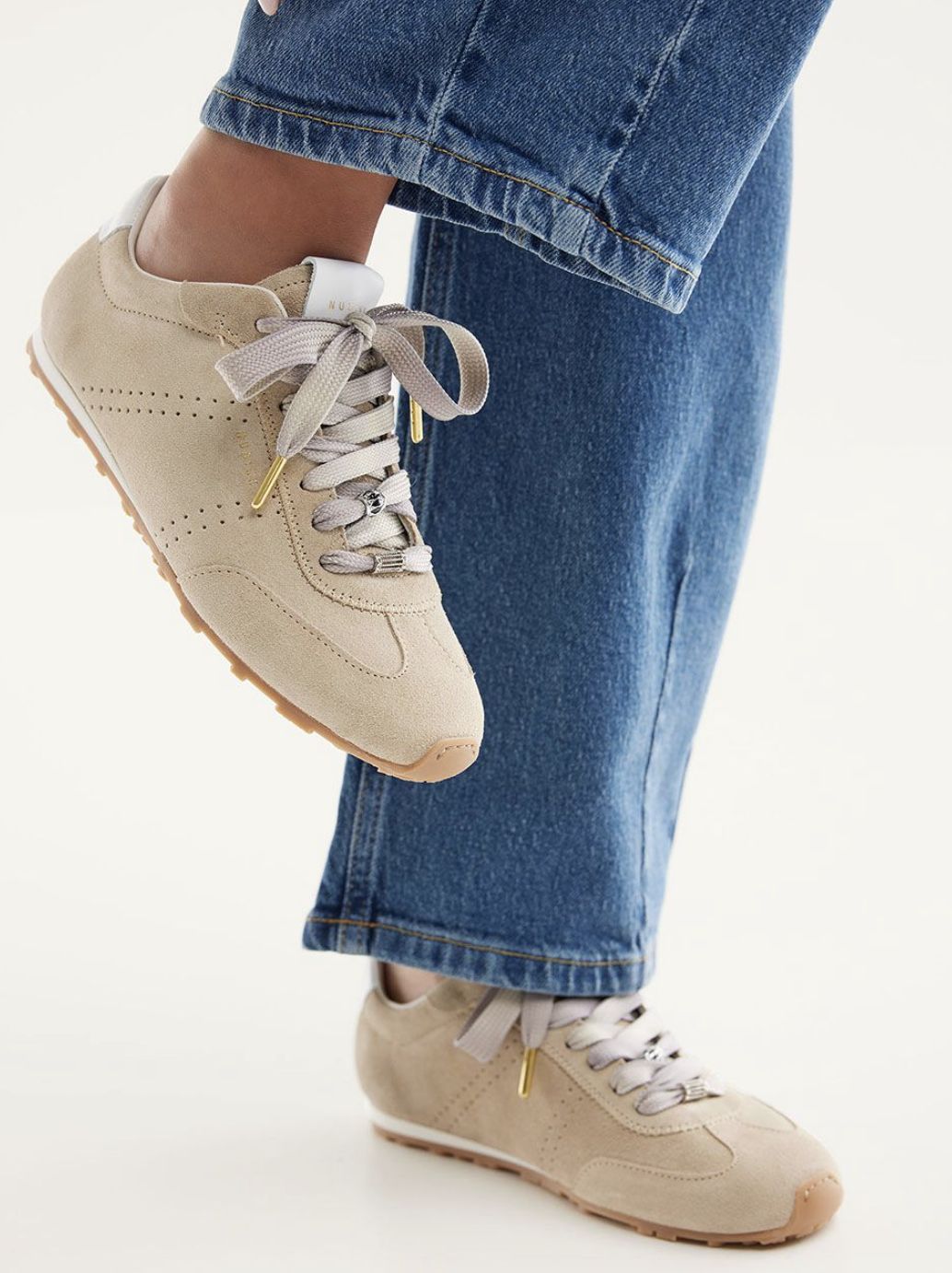 Nubikk Billy Lou Beige Suede Sneaker