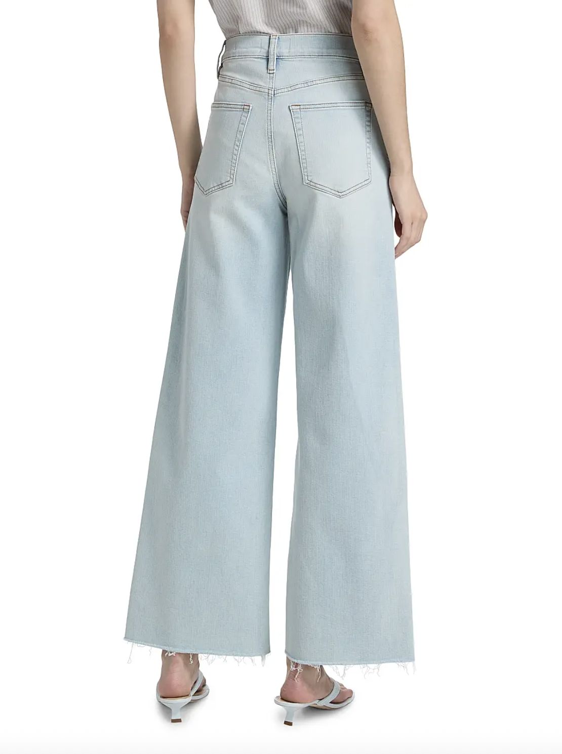 Frame Le Slim Palazzo Jean In Preen Raw After
