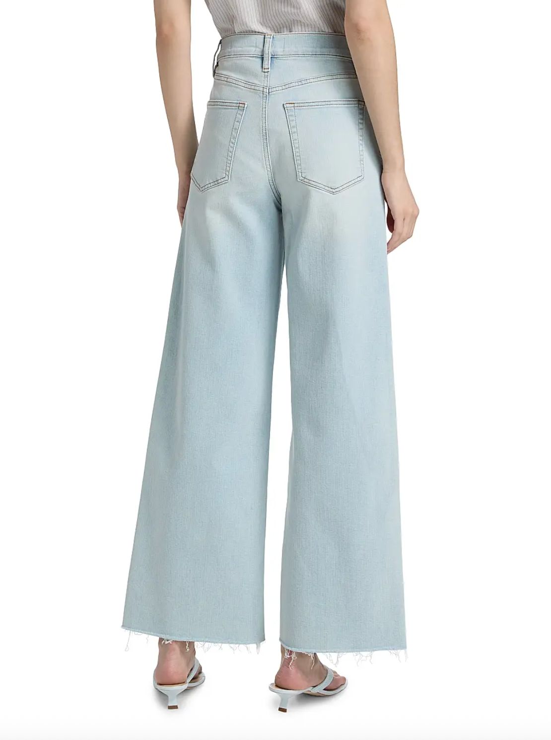 Frame Le Slim Palazzo Jean In Preen Raw After