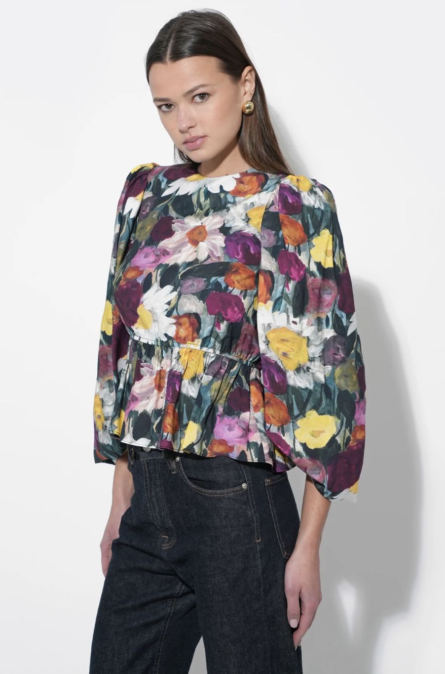 Adelyn Rae Esmarie Peplum Blouse