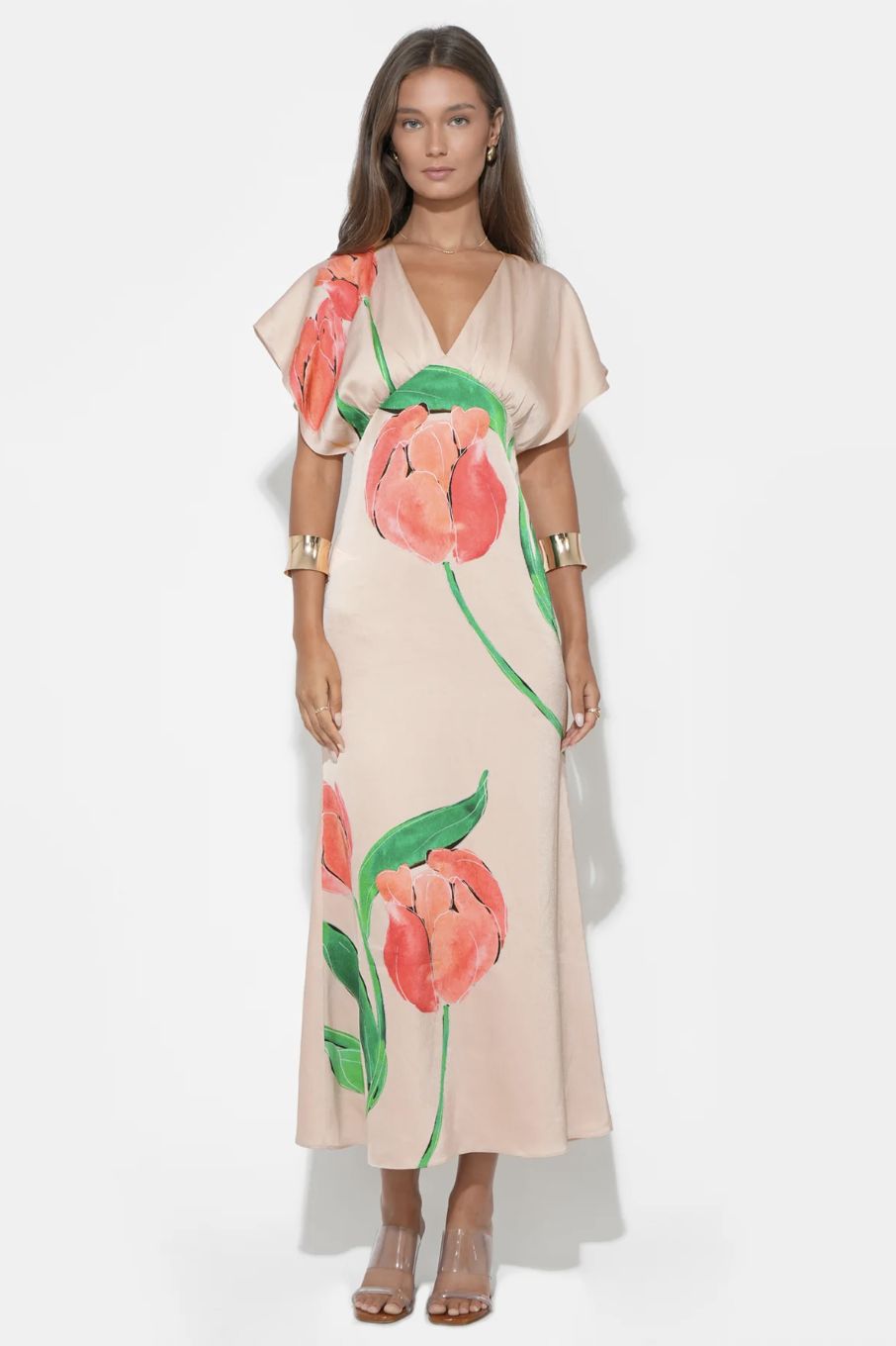 Adelyn Rae Madelyn Flutter Sleeve Dress