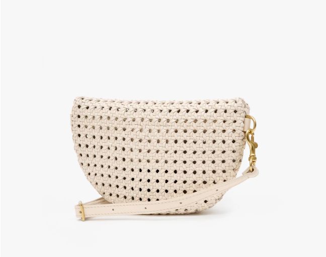 Clare V Petite Fanny in Cream Rattan