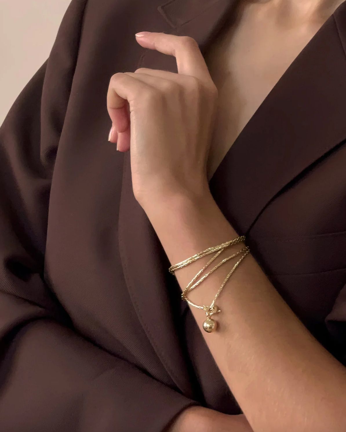 Jenny Bird Constance Wrap Chain as Bracelet or Necklace