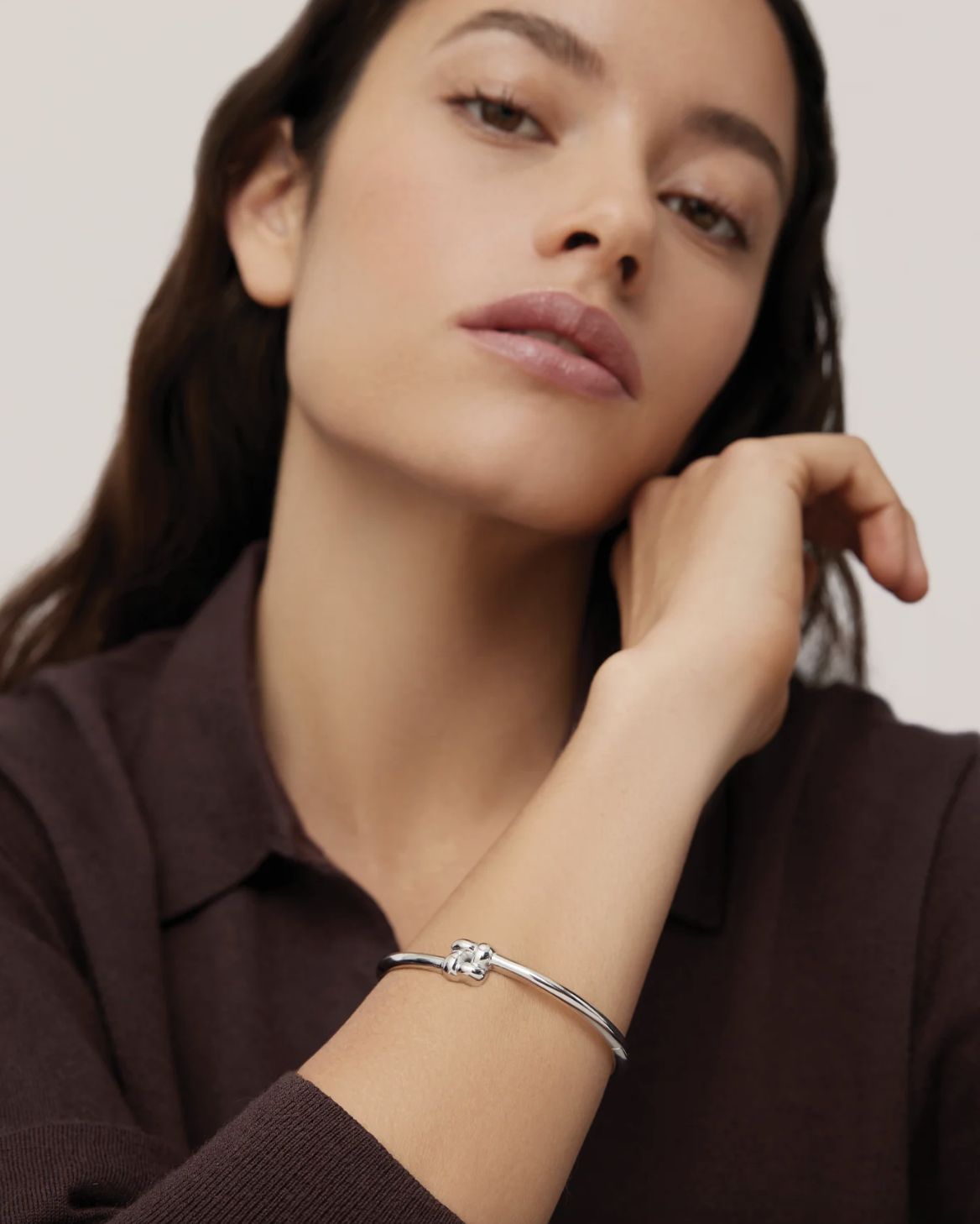 Jenny Bird Slim Woven Square Bangle