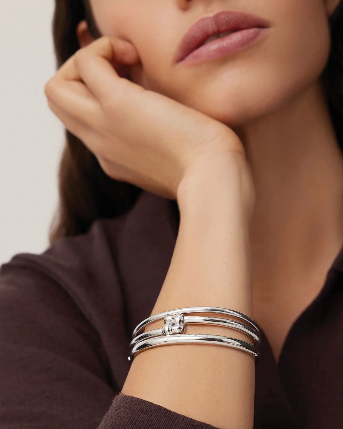 Jenny Bird Slim Woven Square Bangle
