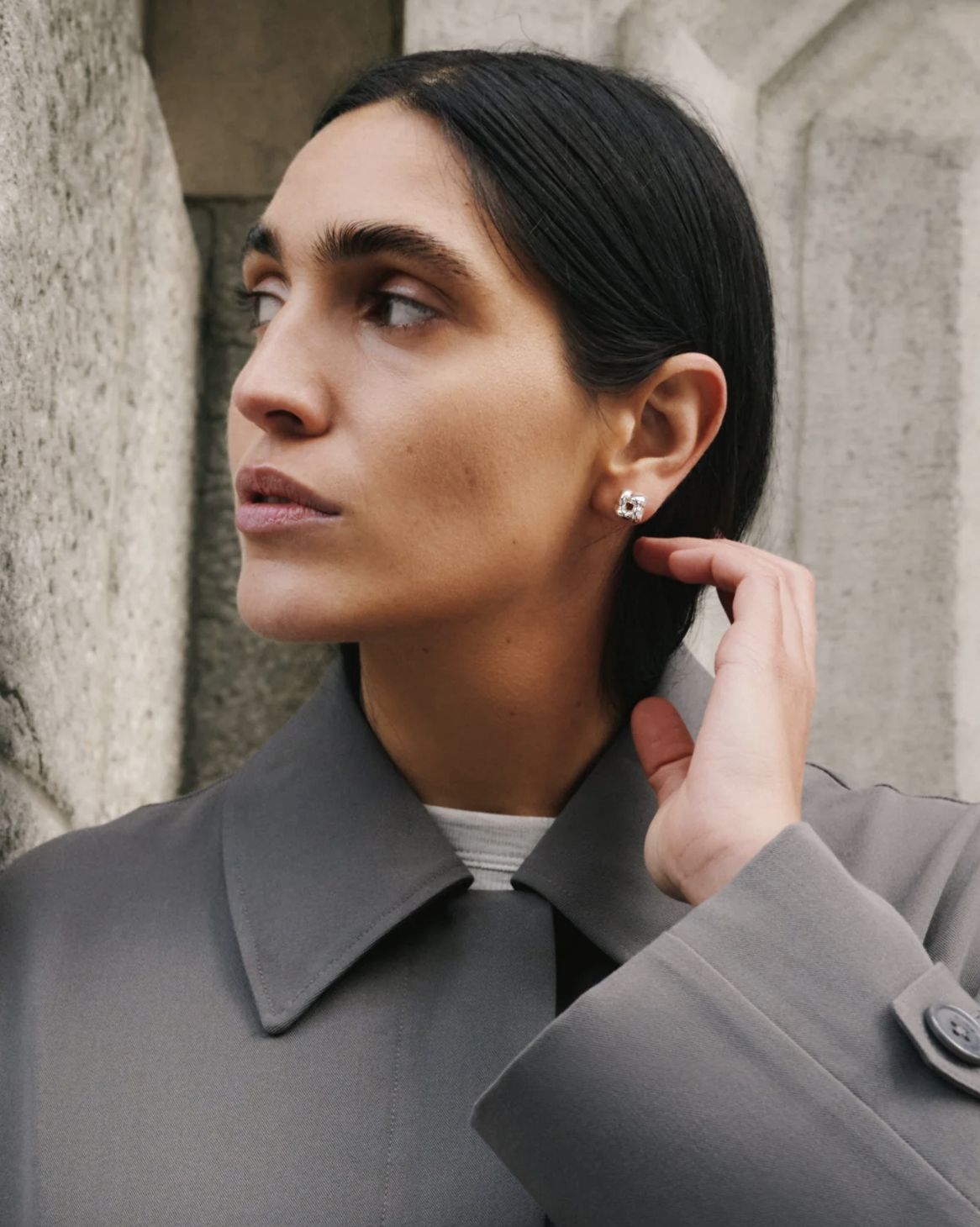 Jenny Bird Mini Woven Square Earrings